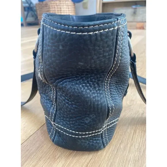 Coach Chelsea F12339 Black Pebbled Leather Shoulder Bag - Picture 9 of 13